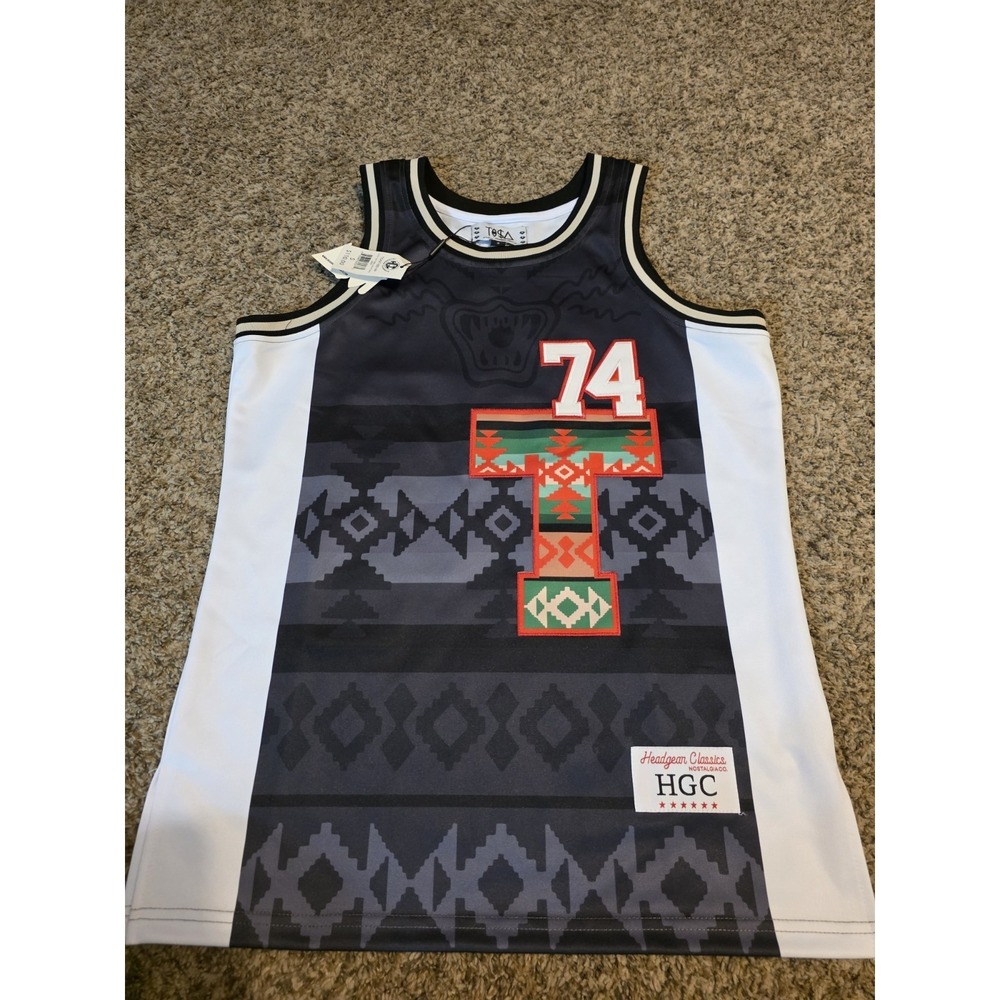 TOSA Headgear Classics Tribal Basketball Jersey #74 Men's Small NWT Black